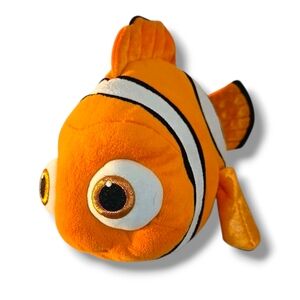 Disney Store Pixar Finding Nemo Plush 14” Orange Clown Fish Stuffed Animal